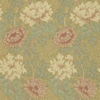 Morris "Chrysanthemum Pink/yellow/green" 216860