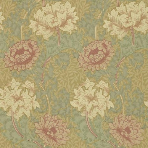 Morris "Chrysanthemum Pink/yellow/green" 216860