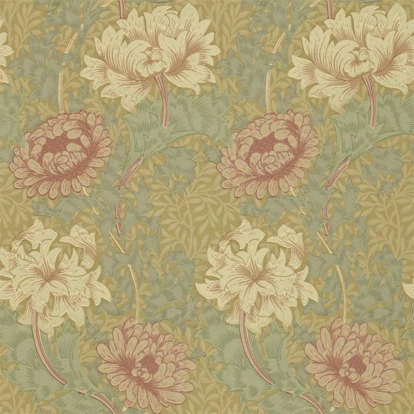 Morris "Chrysanthemum Pink/yellow/green" 216860