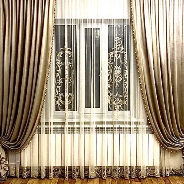 Тюль - панно "BONBON" C (gold)