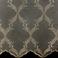  Тюль с вышивкой "BONBON" A3 (gold)