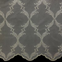  Тюль с вышивкой "BONBON" A3 (milk)