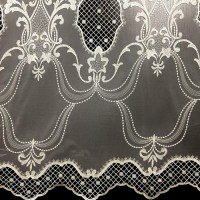  Тюль с вышивкой "BONBON" A4 (milk)