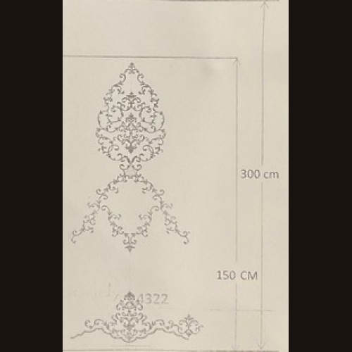 Тюль - панно "BONBON" A (gold)