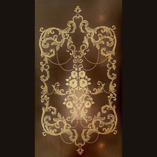 Тюль - панно "BONBON" D (gold)