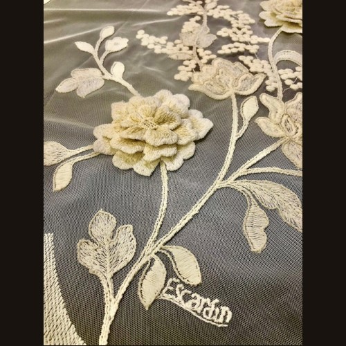 Тюль "ESCARDIN" HANDCRAFTED FLOWERS II