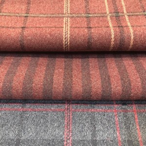  Ткань для штор и обивки в клетку бордо