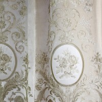  Бархат с вышивкой Chantal beige 